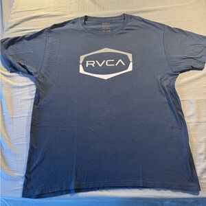 RVCA Men's Navy Blue Graphic Tee